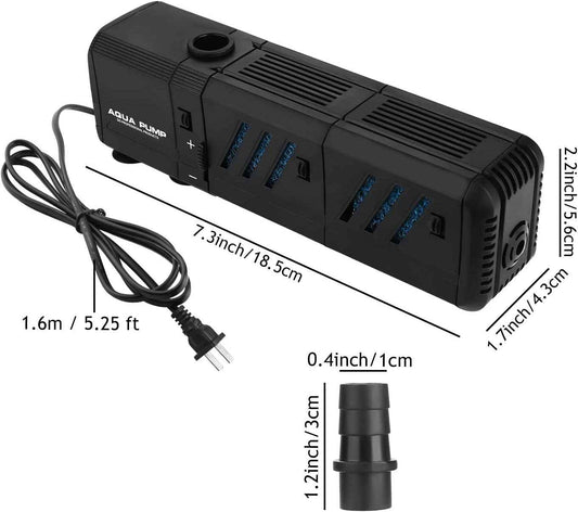 Adjustable Fish Tank Filter for 10-50 Gallon Fish Tank