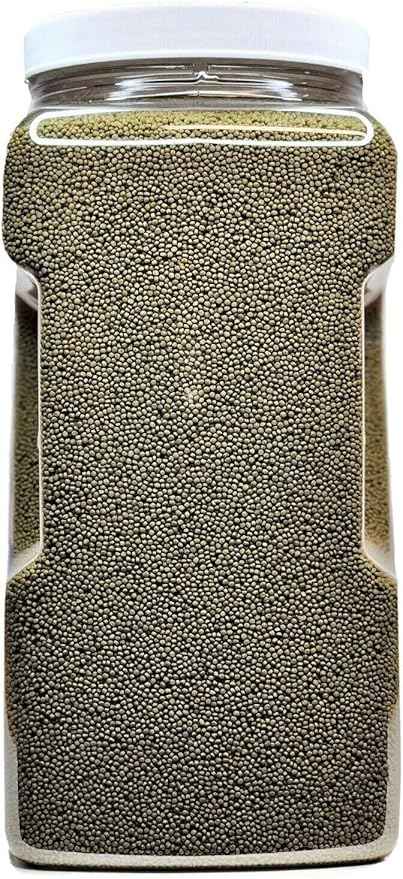 Aquatic Foods Inc. Spirulina Micro .8mm Floating Pellets for African Cichlids, Discus, Guppies, Tetras, Live Bearers, Baby Cichlids, Baby Koi, All Tropical and Pond Fish...8oz Jar