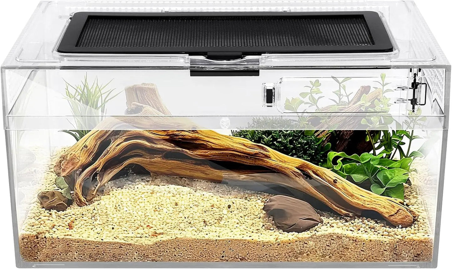 Reptile PC Terrarium Starter Kit Enclosure for Tarantulas, Reptiles & Insects