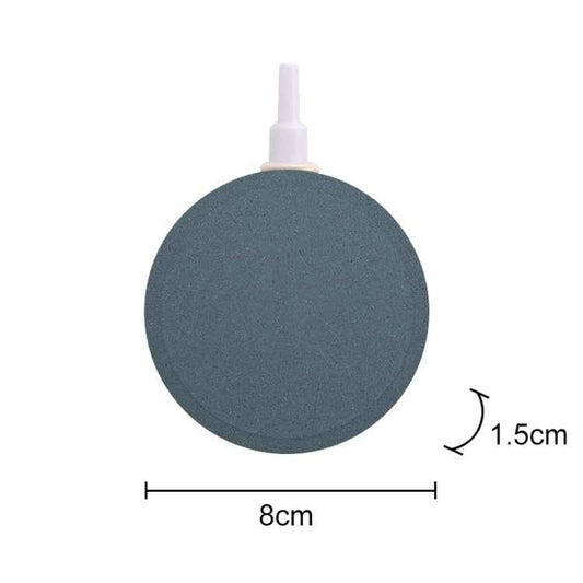 2 PCS 8cm Bubble Tray Aquarium Oxygen Bubble Stone Gas Plate Oxygenation Head Sand Table Oxygen Disk Gas Stone