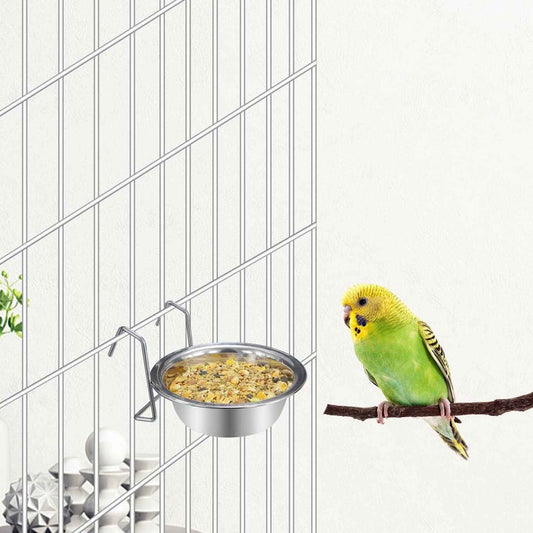 Pet Bowl Stainless Steel Hanging Food Water Bowls