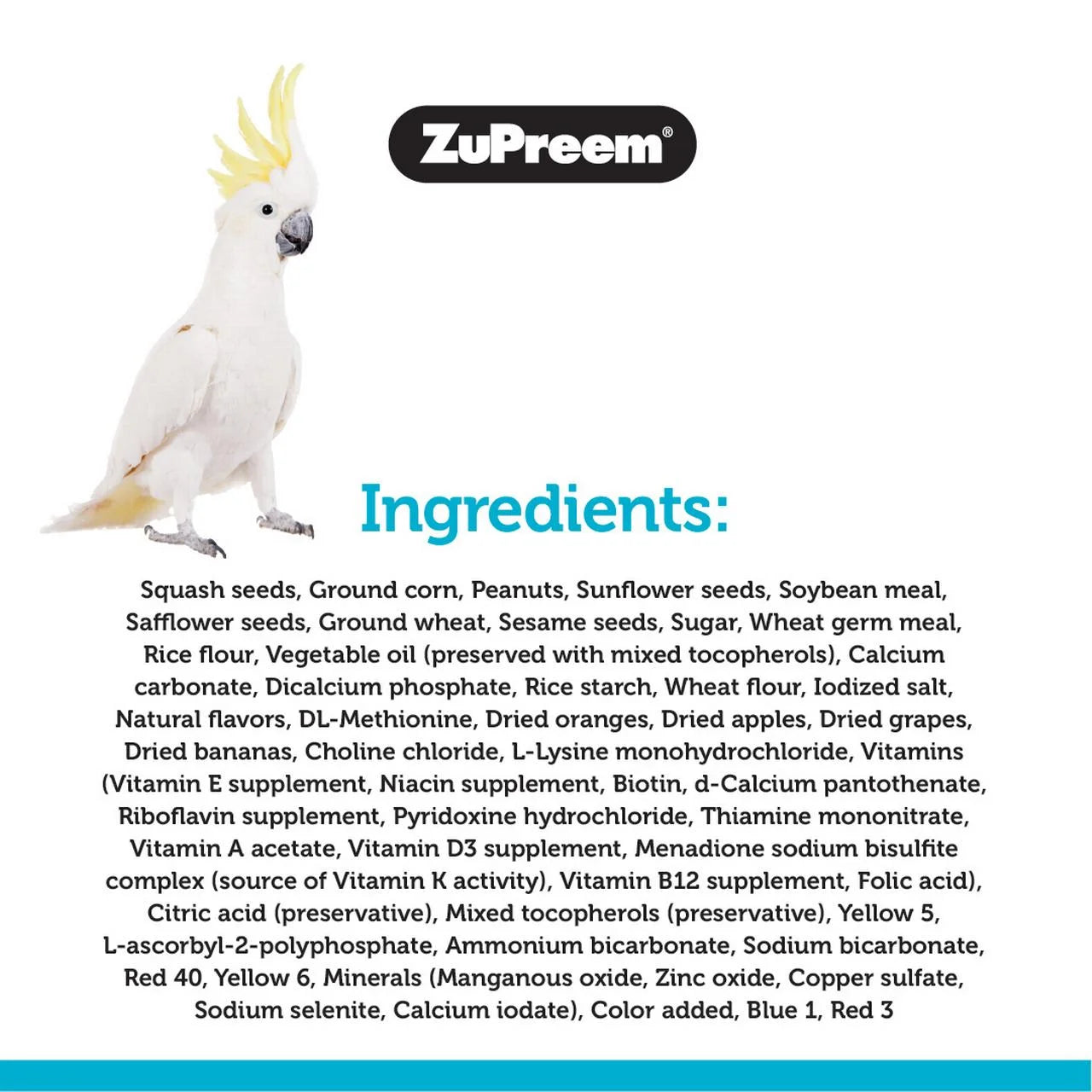 ZuPreem Sensible Seed® Bird Food for Large Birds 2 Lb