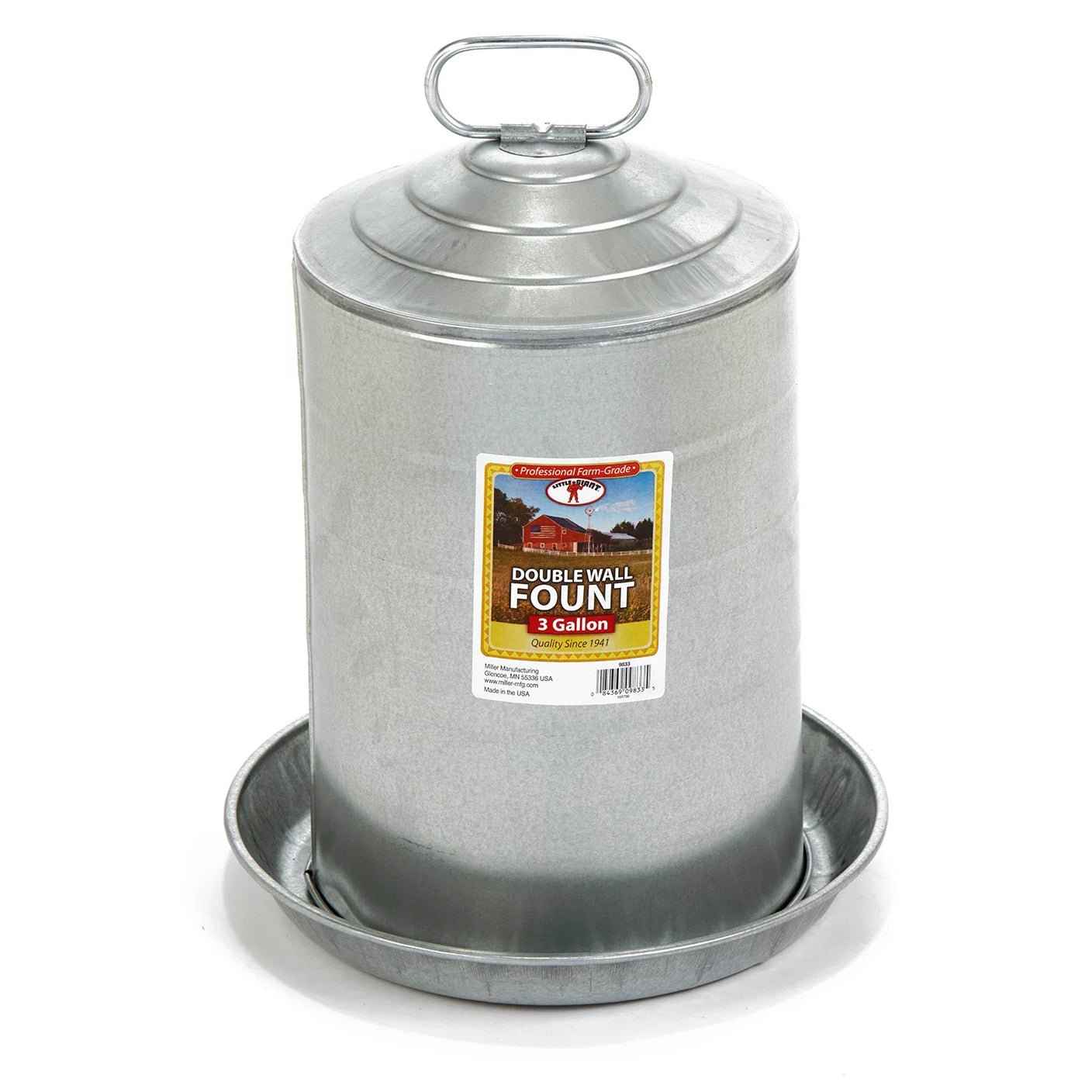 Little Giant Double Wall Fountain Poultry & Chicken Waterer