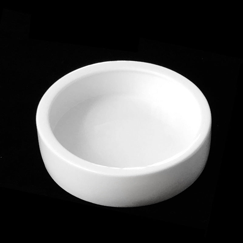 Escape-Proof Ceramic Dish for Worms & Live Feeders