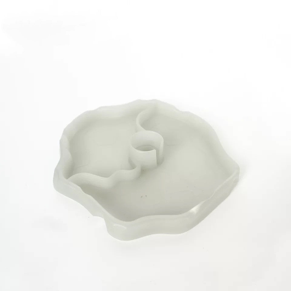 2-in-1 Dual Reptile Food & Water Dish with Gravity-Fed Bottle Slot