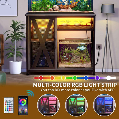 40-50 Gallon Fish Tank Stand with Power Outlets