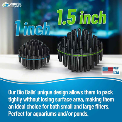 1-Inch Bio Balls Filter Media for Aquarium and Pond Filters