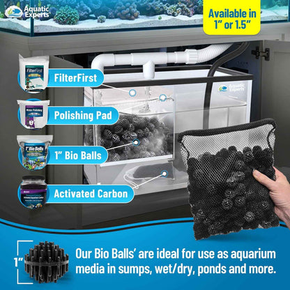 1-Inch Bio Balls Filter Media for Aquarium and Pond Filters