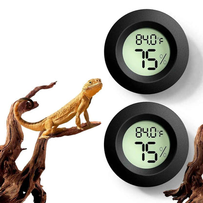 2 Pack Reptile Thermometer Hygrometer Digital Tank Gauge Accurate