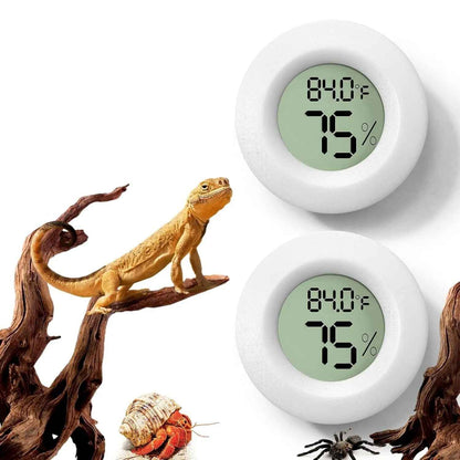 2 Pack Reptile Thermometer Hygrometer Digital Tank Gauge Accurate