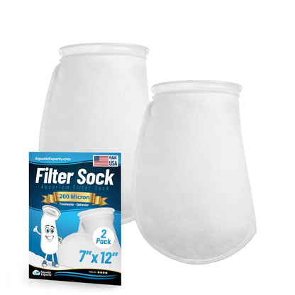 7" Ring Aquarium Filter Sock – 200 Micron for Saltwater & Reef Tanks