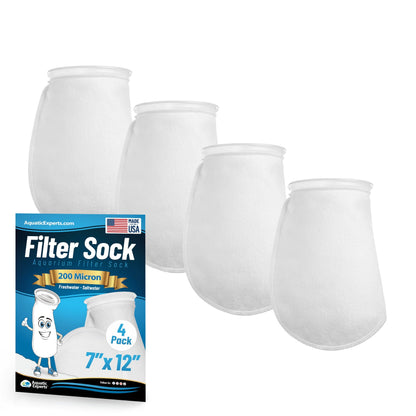 7" Ring Aquarium Filter Sock – 200 Micron for Saltwater & Reef Tanks