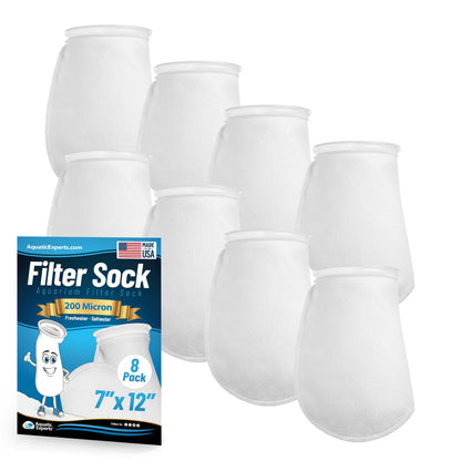 7" Ring Aquarium Filter Sock – 200 Micron for Saltwater & Reef Tanks