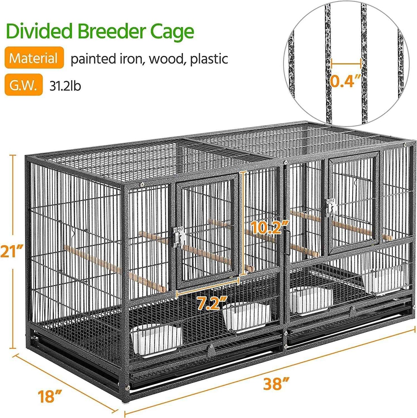 Divided Breeder for Birds