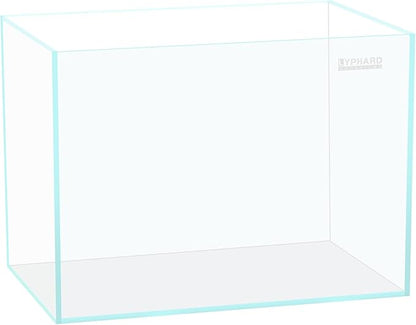 3.5 Gallon Rimless Aquarium, Ultra Clear Low Iron Nano Fish Tank for Bettas, Shrimp, L15×W5.5×H9.8 Glass Thickness 5mm with EVA Foam Leveling Mat