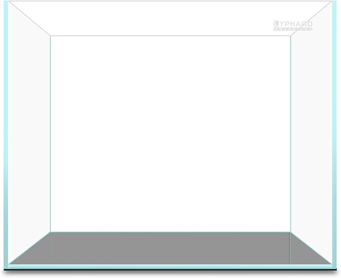 3.5 Gallon Rimless Aquarium, Ultra Clear Low Iron Nano Fish Tank for Bettas, Shrimp, L15×W5.5×H9.8 Glass Thickness 5mm with EVA Foam Leveling Mat