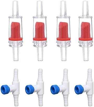 ALEGI 4pcs Large Aquarium Sponge Filter with Suction Cups, Check Valves (X-Large for 40-80 Gal 4 Pcs)