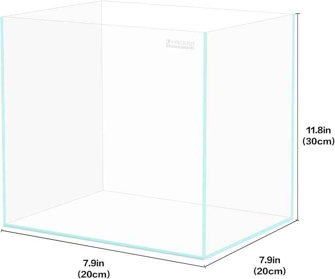 Tall Rimless Aquarium 3 Gallon with EVA Foam Leveling Mat