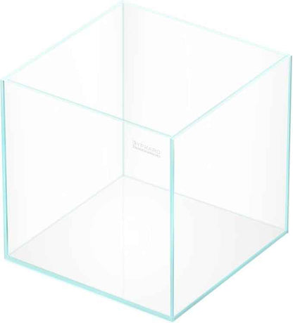 Cube Rimless Aquarium 4 Gallon, Ultra Clear Low Iron Nano Fish Tank for Betta, L9.8×W9.8×H9.8 Glass Thickness 5mm with EVA Foam Leveling Mat