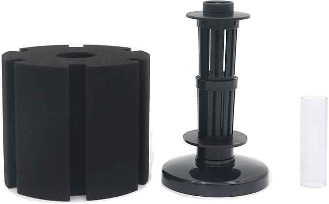 ALEGI 2 Pcs Large Sponge Filter Kit with Airline Tubing, Air Pump Valves, Suction Cups for 125 Gallon Tank