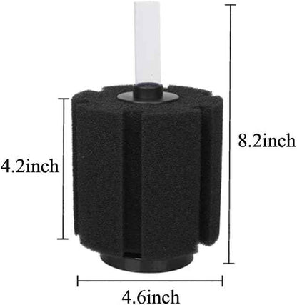 ALEGI 4pcs Large Aquarium Sponge Filter with Suction Cups, Check Valves (X-Large for 40-80 Gal 4 Pcs)