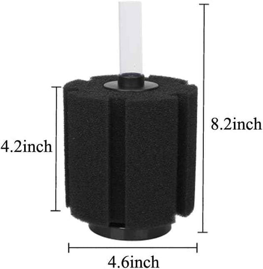ALEGI 4pcs Large Aquarium Sponge Filter with Suction Cups, Check Valves (X-Large for 40-80 Gal 4 Pcs)