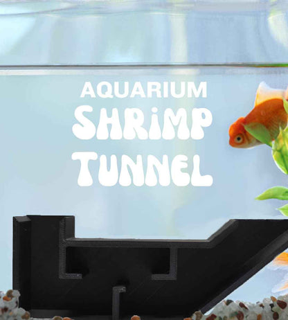 Chatelet Aquarium Underground Tunnel | Fish & Shrimp Hideout for Aquariums | Unique Underground Viewing Tunnel | Made in USA (Black)