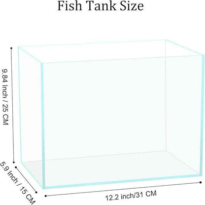 3 Gallon Fish Tank, Easy to Maintain Small Aquarium