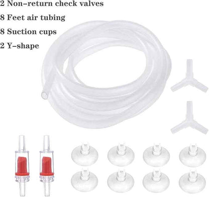 ALEGI 2 Pcs Large Sponge Filter Kit with Airline Tubing, Air Pump Valves, Suction Cups for 125 Gallon Tank