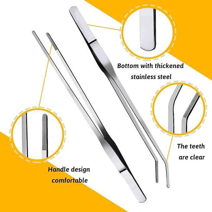 Fish Tank Cleaning Tools, 8 in 1 Aquarium Feeder Tools Kit, Aquarium Plants Cleaner, Stainless Steel Feeding