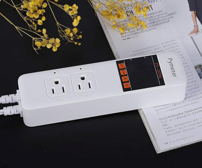 Temperature and Humidity Controller Reptile Thermostat Pre Wired Dual Controlled Outlets Heater