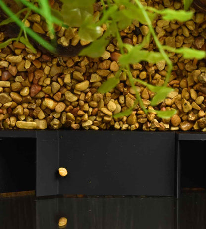 Chatelet Aquarium Underground Tunnel | Fish & Shrimp Hideout for Aquariums | Unique Underground Viewing Tunnel | Made in USA (Black)