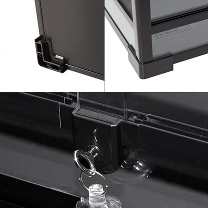 REPTIZOO 67 Gallon Reptile Large Terrarium Upgrade Glass Front Opening Tank Sliding Door with Screen Ventilation Reptile Terrarium About 48" x 18" x 18" (Knock-Down)