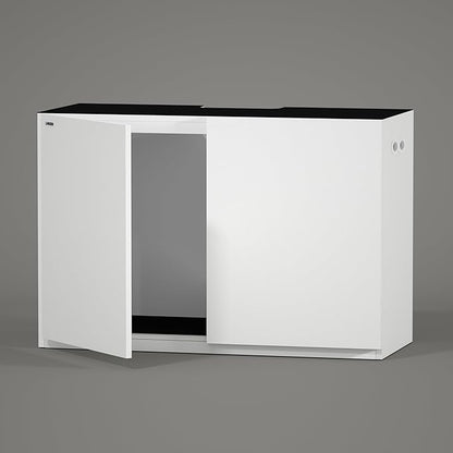 LANDEN 47" Long White Aquarium Wooden Stand and Cabinet
