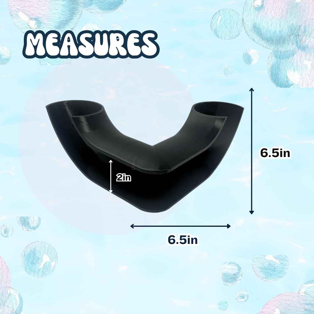 Chatelet REEFSHAPE Aquarium Corner Tube Viewing Tunnel | Fish, Shrimp, Loaches Hideout for Aquariums | Unique Underground Tube Viewing Tunnel | Made in USA