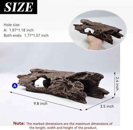 Fallen Log Aquarium Fish Tank Decoration