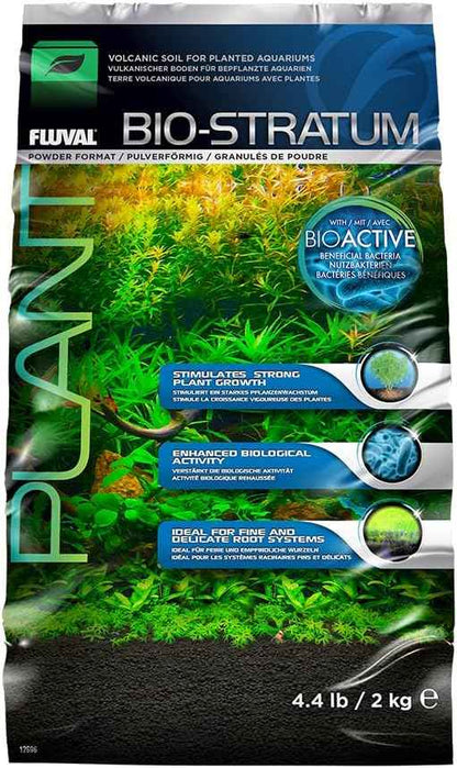 Fluval Natural Mineral-Rich Volcanic Soil Bio Stratum for Planted Tanks, 4.4 lbs. - Aquarium Substrate for Healthy Plant Development, Growth, and Color