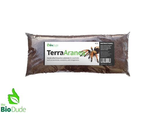 The Bio Dude - Terra Aranea Substrate for Tarantulas 6 qt - The Ultimate Invert Bioactive Substrate - DS