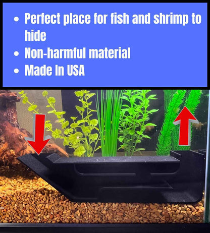 Chatelet REEFSHAPE Aquarium X-Large Underground Tunnel | Fish & Shrimp Hideout for Aquariums | Unique Underground Viewing Tunnel | 9.75" X 2.5" | Made in USA (XL)