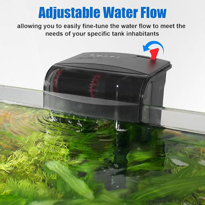 AQQA Hang-on-Back Aquarium Filter 5-20 Gallon (5W 80GPH)