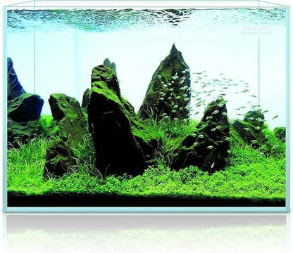 3.5 Gallon Rimless Aquarium, Ultra Clear Low Iron Nano Fish Tank for Bettas, Shrimp, L15×W5.5×H9.8 Glass Thickness 5mm with EVA Foam Leveling Mat