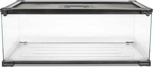 Zilla QuickBuild Reptile 20 Gallon Glass Terrarium Habitat with Bedding Tray For Geckos, Snakes, Lizards, Frogs, Turtles, and Tortoises, 30" x 12" x 12"