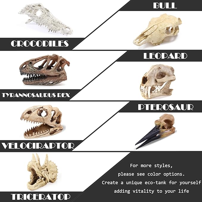 Animal Skull Resin Aquarium and Terrarium Decoration