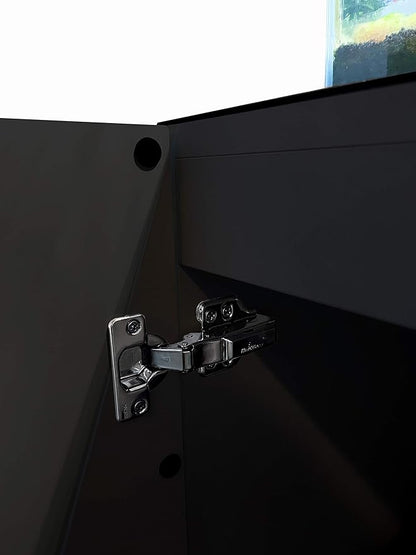 LANDEN 35" Black Modern Aquarium Wooden Stand