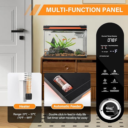 Hygger Smart Aquarium Complete Starter Kit | 6 Gallons