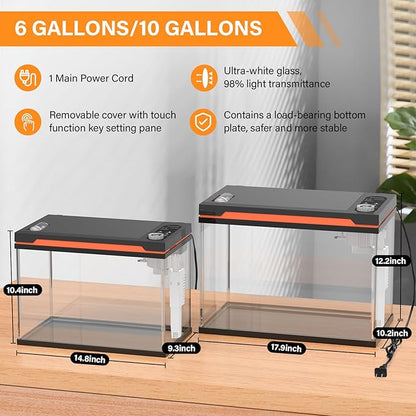 Hygger Smart Aquarium Complete Starter Kit | 6 Gallons