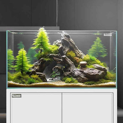 Rimless Aquarium 14.5 Gallon Tall Tank with EVA Foam Leveling Mat
