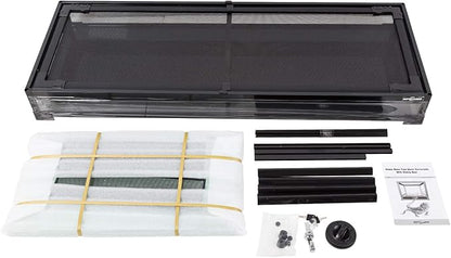 REPTIZOO 67 Gallon Reptile Large Terrarium Upgrade Glass Front Opening Tank Sliding Door with Screen Ventilation Reptile Terrarium About 48" x 18" x 18" (Knock-Down)
