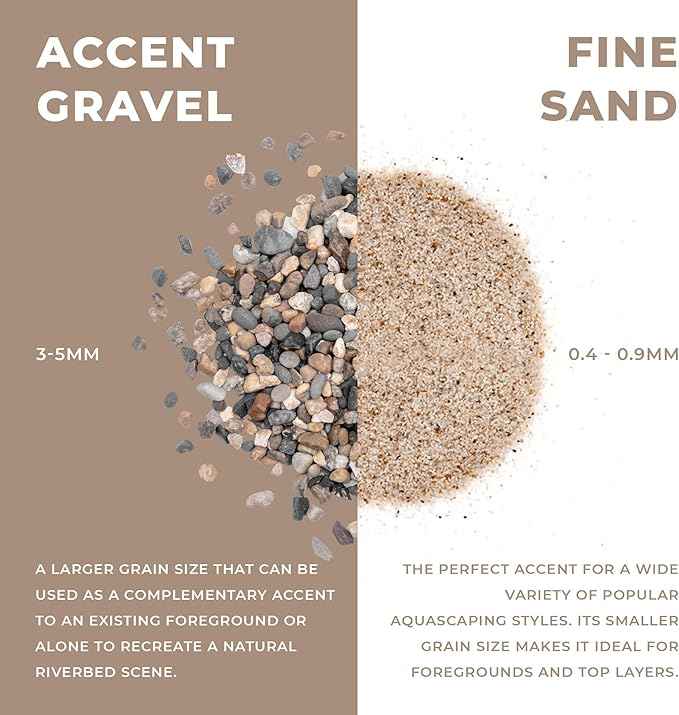Ultum Nature Systems Controsand Bora Aquarium Sand (8L) - Freshwater Tank Substrate for Live Shrimp & Planted Aquariums
