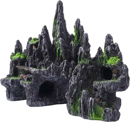 Large Fish Tank Decoration Mountain Cave Bridge Aquarium Ornament